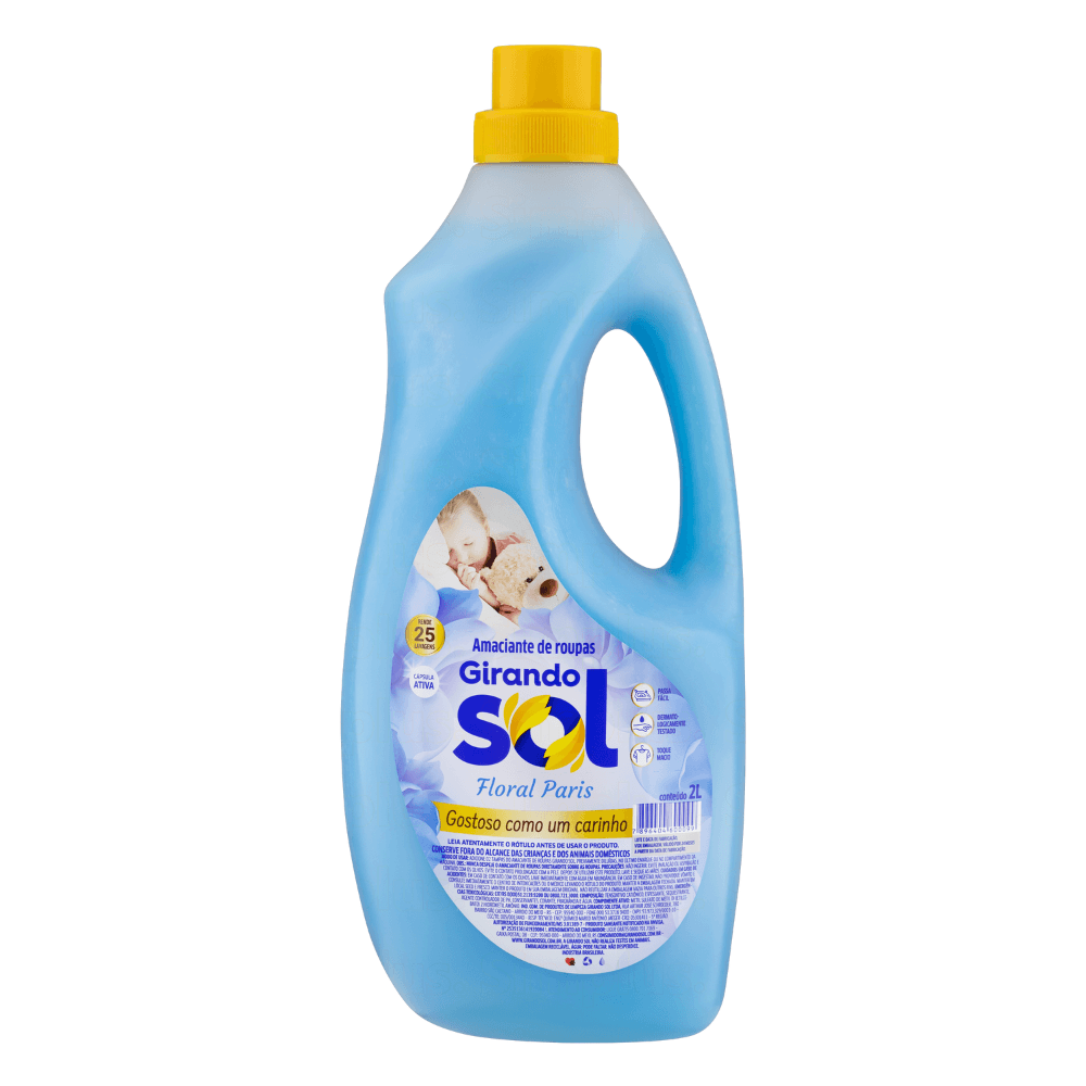 Amaciante De Roupa Floral Paris Girando Sol Frasco 2l